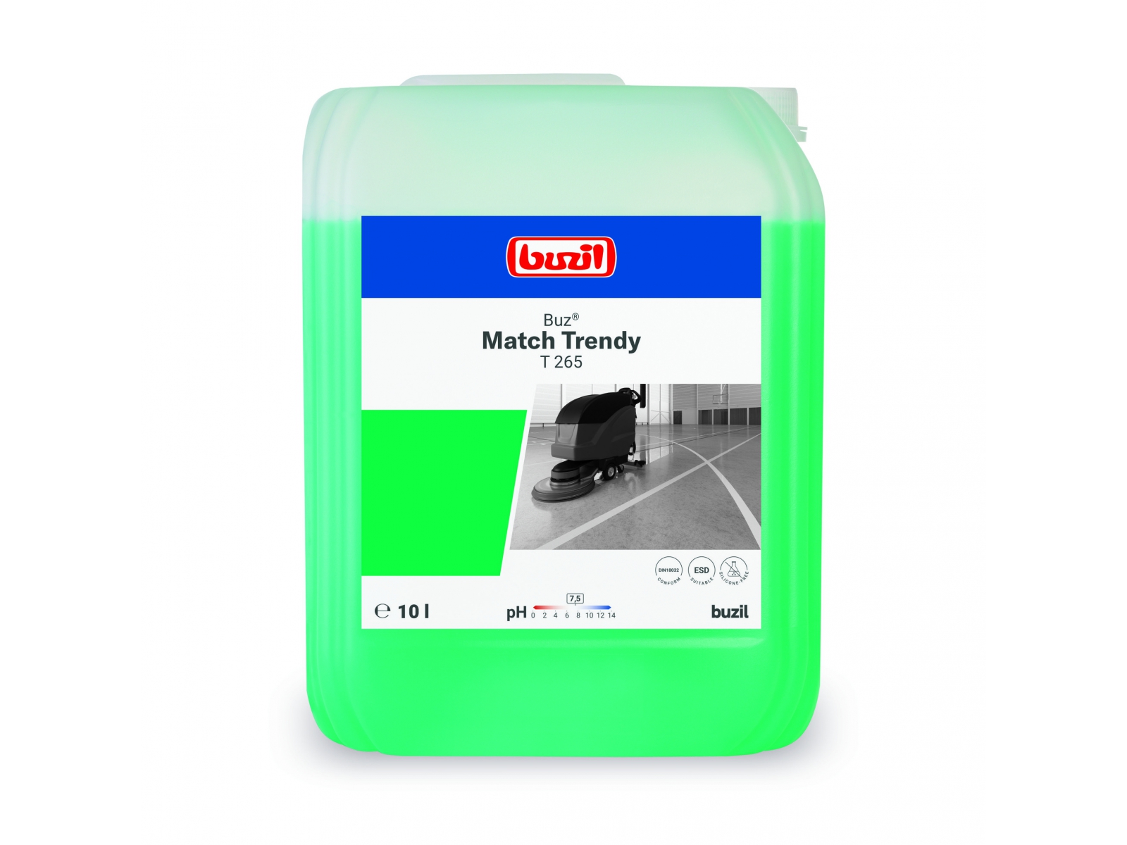 Buz Match T265 Buzil 10l Mycie hal sportowych
